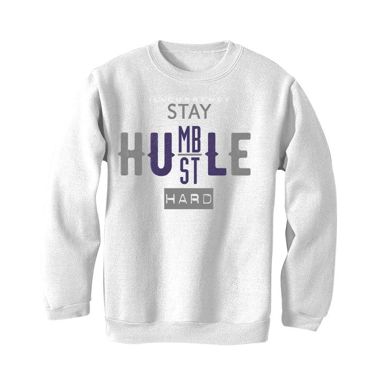 Air Jordan 7 Retro 'Flint' 2021 White T-Shirt (Stay Humble Hustle Hard) - illCurrency Sneaker Matching Apparel