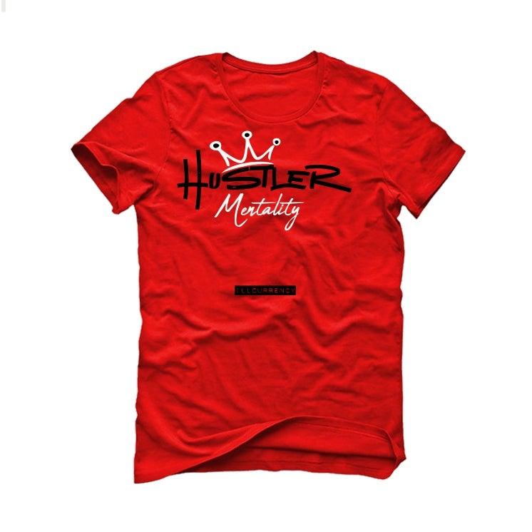 Air Jordan 5 Raging Bull Red T-Shirt (Hustler Mentality) - illCurrency Sneaker Matching Apparel