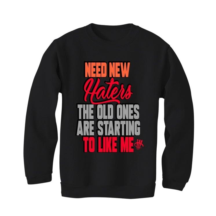 Air Jordan 12 GS Hot Punch Black T-Shirt (New Haters) - illCurrency Sneaker Matching Apparel