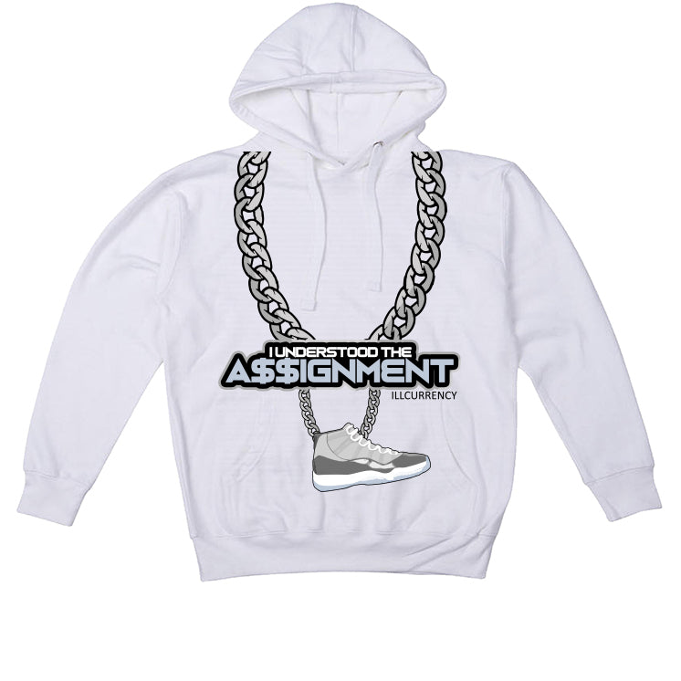 Air Jordan 11 Retro 'Cool Grey' 2021 White T-Shirt (I UNDERSTOOD THE ASSIGNMENT)