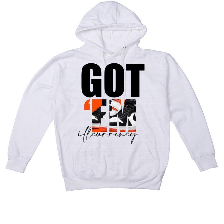 Air Jordan 1 High OG “Electro Orange” 2021 White T-Shirt (Got Em) - illCurrency Sneaker Matching Apparel