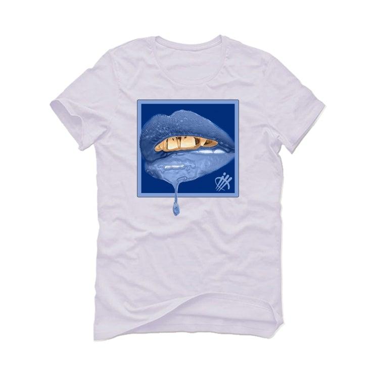 Air Jordan 5 “Stealth 2.0” Hyper Royal White T-Shirt (lipstick) - illCurrency Sneaker Matching Apparel