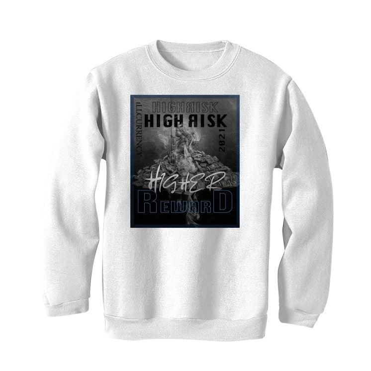 Air Jordan 3 “Racer Blue” 2021 White T-Shirt (High Risk Higher Reward) - illCurrency Sneaker Matching Apparel