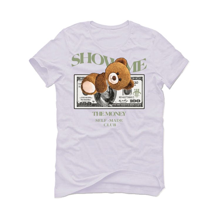 Air Jordan 4 Seafoam aka “Oil Green” - White T-Shirt (SHOW ME)