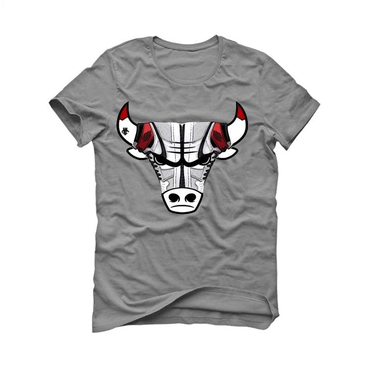 AIR JORDAN 1 HIGH OG “LIGHT SMOKE GREY” Grey T-Shirt (Bulls head kicks) - illCurrency Sneaker Matching Apparel