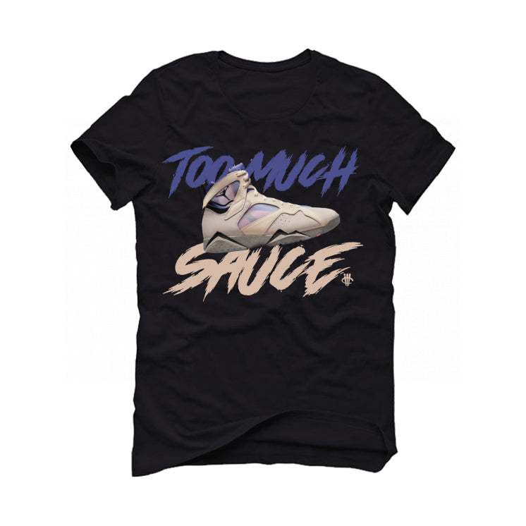 Air Jordan 7 SE "Sapphire" | illCurrency Black T-Shirt (too much sauce)