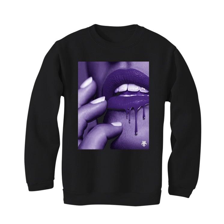 Air Jordan 1 Retro High OG “Court Purple” Black T-Shirt (Touch) - illCurrency Sneaker Matching Apparel