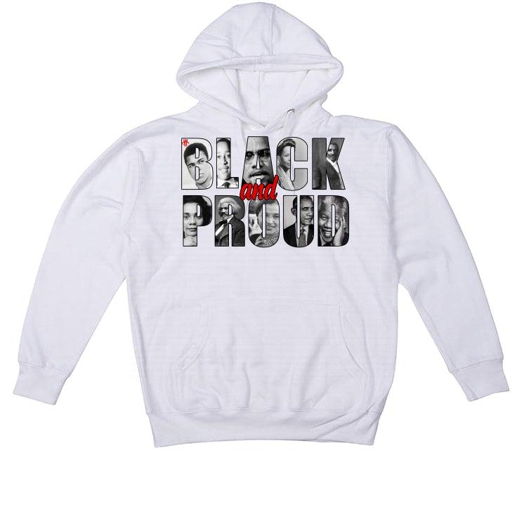 BLACK HISTORY MONTH White T-Shirt (black an proud) - illCurrency Sneaker Matching Apparel