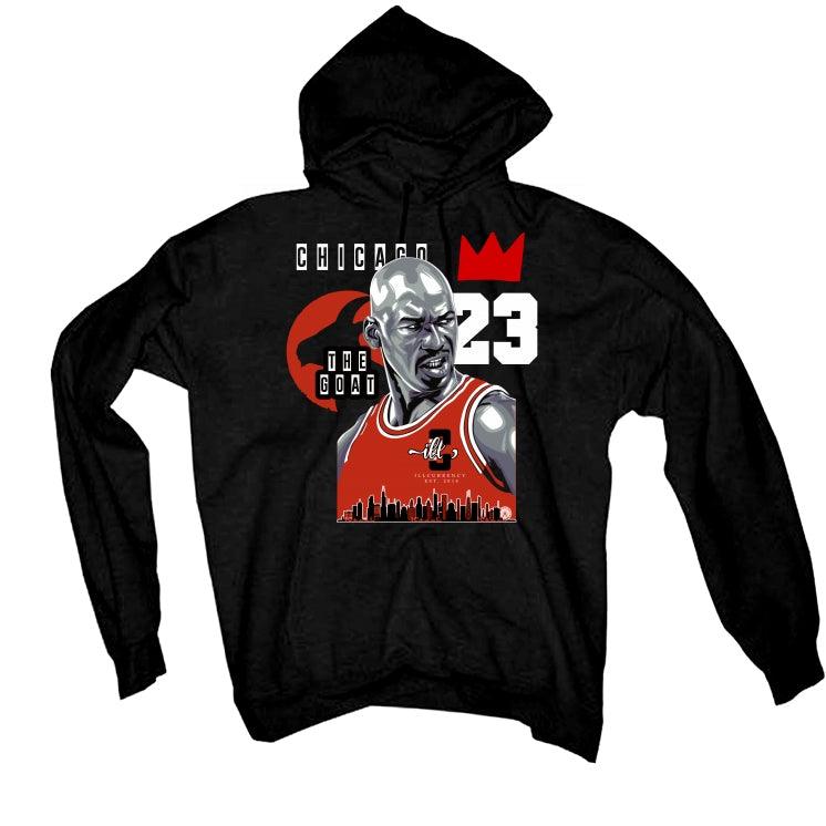 Air Jordan 4 “Red Thunder” Black T-Shirt (The Goat) - illCurrency Sneaker Matching Apparel