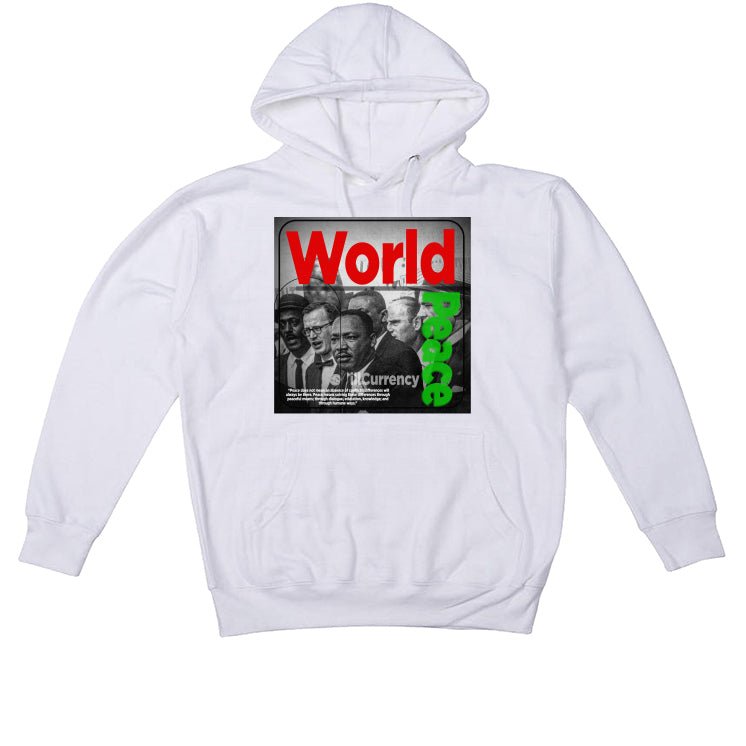 Jordan 13 Playoffs - White T-Shirt (WORLD PEACE)