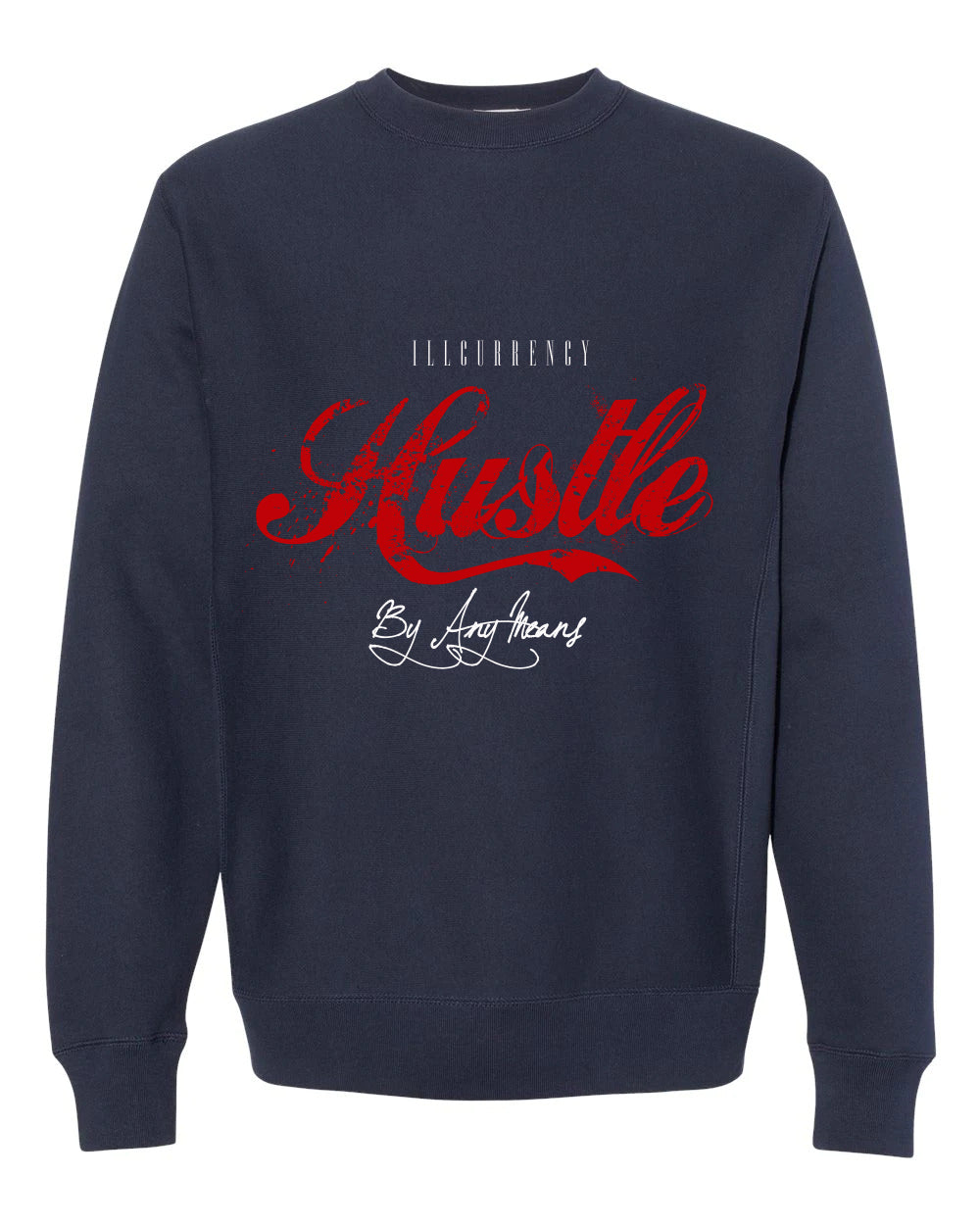 The Air Jordan 1 Mid SE "USA" | illCurrency Navy Blue T-Shirt (Hustle By Any Means)