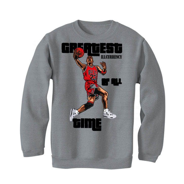 Air Jordan 4 “Military Black” | illcurrency Grey T-Shirt (greatest of all time)