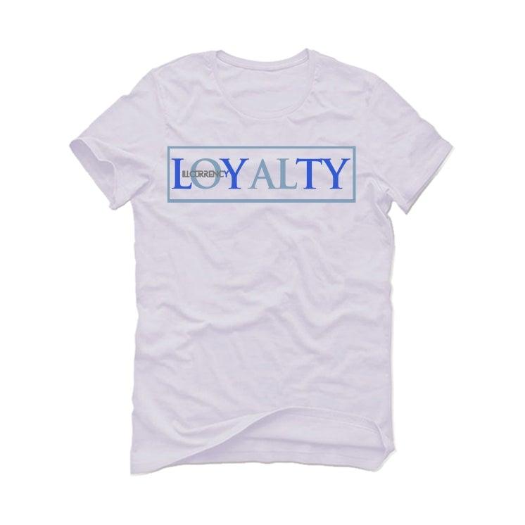Air Jordan Retro 1 Retro High OG Hyper Royal White T-Shirt (Loyalty) - illCurrency Sneaker Matching Apparel