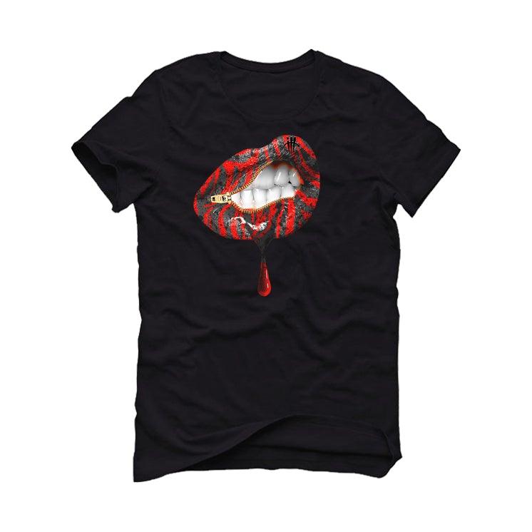 Air Jordan 4 “Infrared” Black T-Shirt (LIPS UNSEALED) - illCurrency Sneaker Matching Apparel