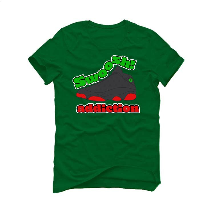 Jordan 13 Playoffs - Pine Green T-Shirt (swoosh addiction)