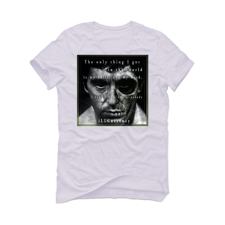 Air Jordan 4 Seafoam aka “Oil Green” - White T-Shirt (ONLY THING I GOT)