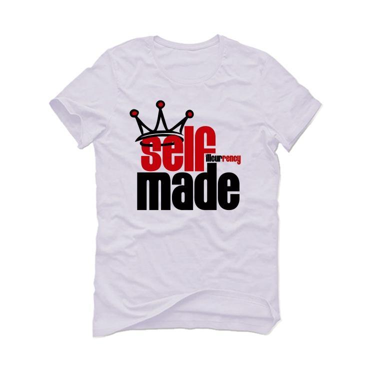 The Nike Air Foamposite Pro White/Black/Varsity Red White T-Shirt (S M illcurrency) - illCurrency Sneaker Matching Apparel