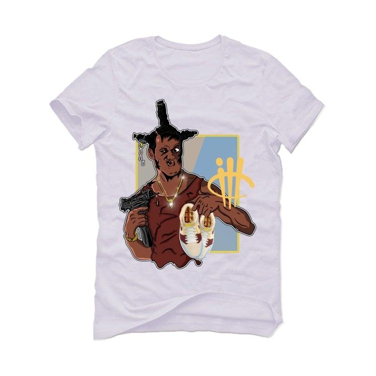 Air Jordan 1 Mid Fearless (Maison Chateau Rouge) White T-Shirt (LOC) - illCurrency Sneaker Matching Apparel