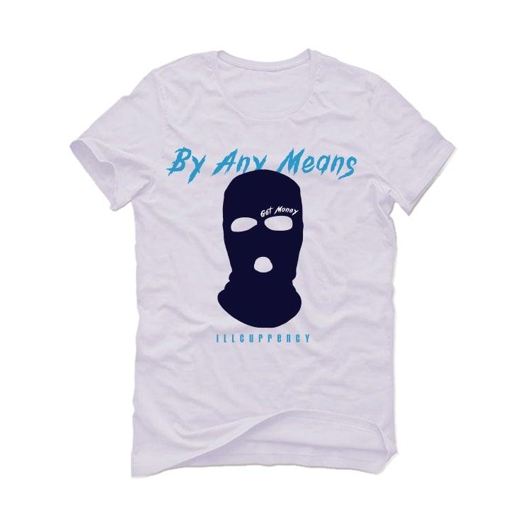Air Jordan 12 "indigo Stone Blue" White T-Shirt (By any means) - illCurrency Sneaker Matching Apparel