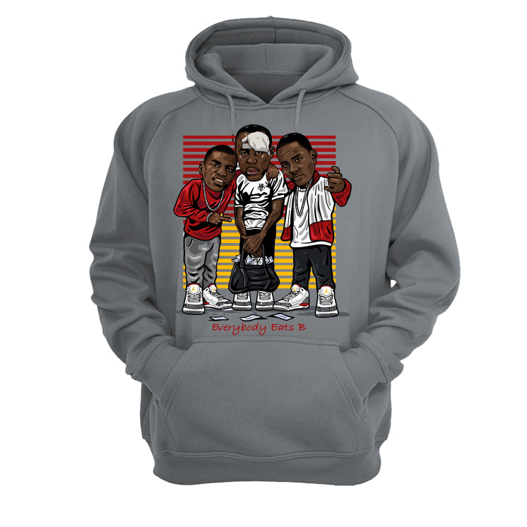 Air Jordan 3 “Cardinal” Gray T-Shirt (EVERYBODY EATS)