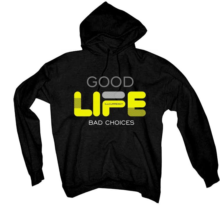 Air Jordan 4 “Lightning”2021 Black T-Shirt (Bad Choices) - illCurrency Sneaker Matching Apparel