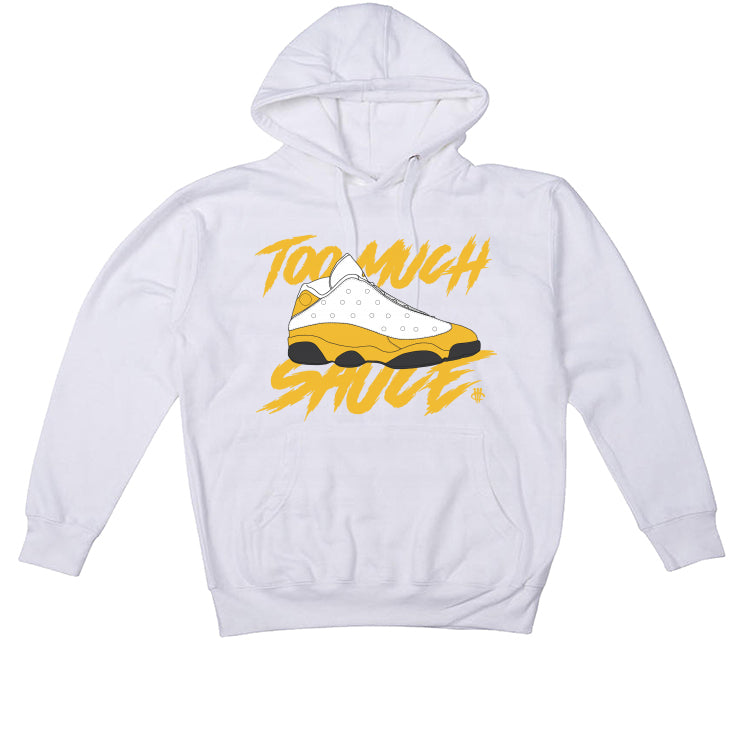 The Air Jordan 13 “Del Sol” White T-Shirt (too much sauce)