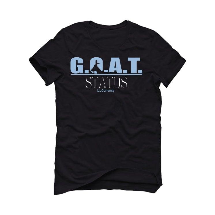 Air Jordan 9 University Blue 2020 Black T-Shirt (goat status quo) - illCurrency Sneaker Matching Apparel