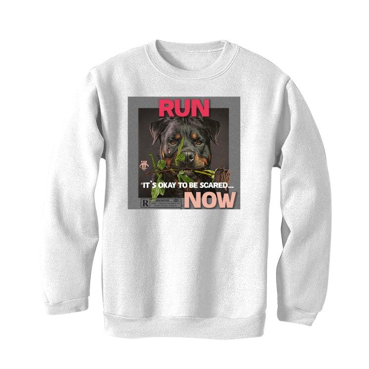 Jordan 5 Low Arctic pink White T-Shirt (IT'S OKAY TO BE SCARED) - illCurrency Sneaker Matching Apparel