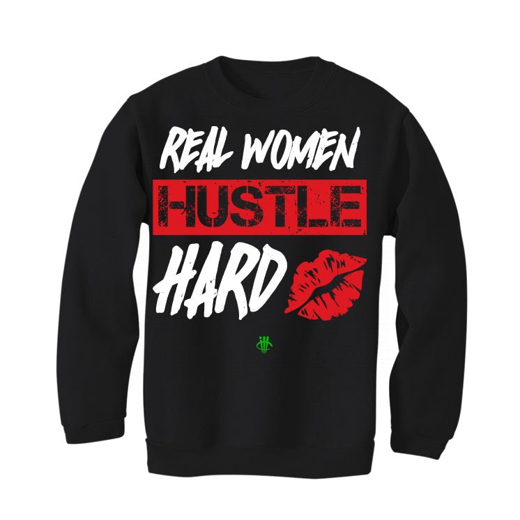 Jordan 13 Playoffs - Black T-Shirt (REAL WOMAN HUSTLE)