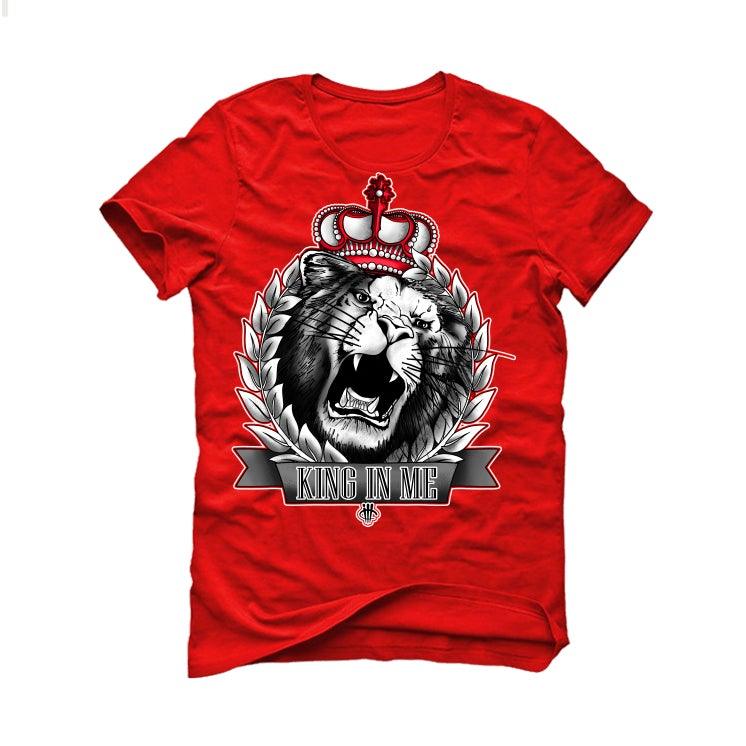 Yeezy Foam Runner Vermiliion Red T-Shirt (King in me) - illCurrency Sneaker Matching Apparel