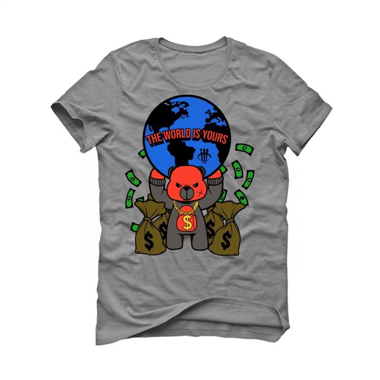 Adidas YEEZY BOOST 350 V2 “Beluga Reflective” Grey T-Shirt (the world is yours) - illCurrency Sneaker Matching Apparel