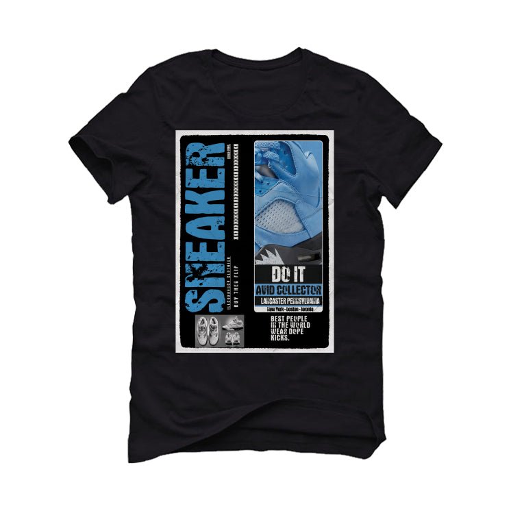 Air Jordan 5 “UNC” | illcurrency Black T-Shirt (SNEAKERS COLLECTOR)