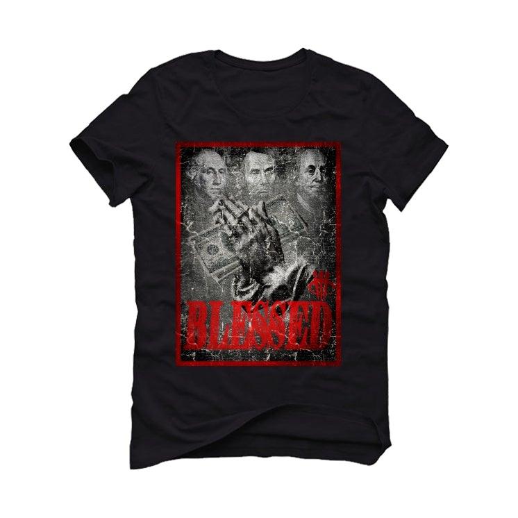 Air Jordan 5 Raging Bull Black T-Shirt (BLESSED FORTUNE) - illCurrency Sneaker Matching Apparel