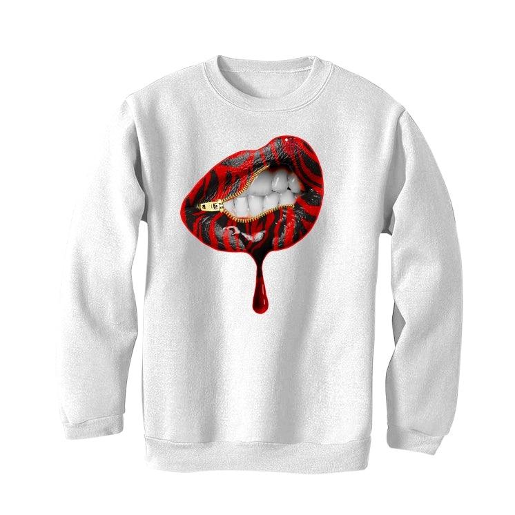 Air Jordan 3 Denim ‘Fire Red’ 2020 White T-Shirt (lips unsealed) - illCurrency Sneaker Matching Apparel