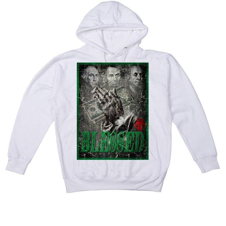 Air Jordan OG HIGH PINE GREEN 2020 White T-Shirt (BLESSED FORTUNE) - illCurrency Sneaker Matching Apparel