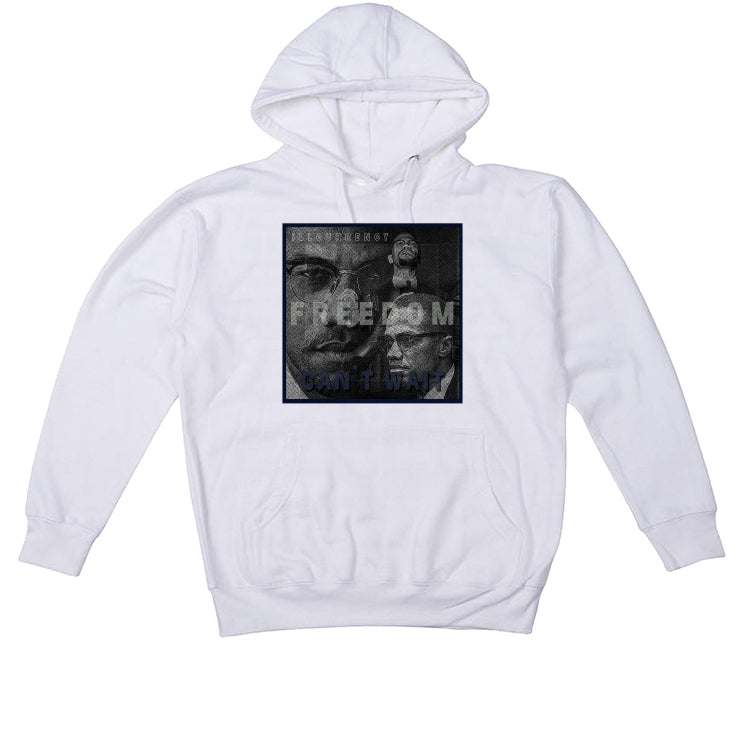 Air Jordan 4 “Midnight Navy” White T-Shirt (FREEDOM)