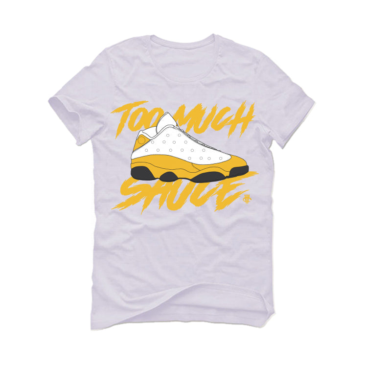 The Air Jordan 13 “Del Sol” White T-Shirt (too much sauce)