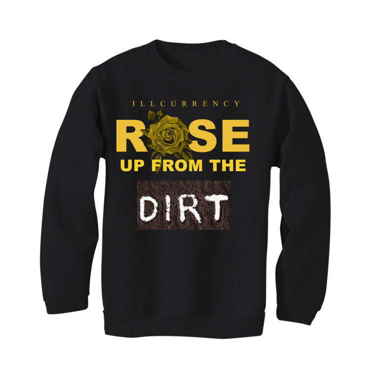 Air Jordan 12 “Black Taxi” Black T-Shirt (Rose up from the dirt)