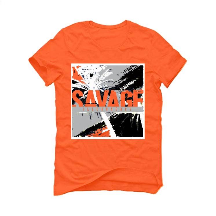 Air Jordan 1 Lows 'Shattered Backboard' Orange T-Shirt (Savage Illcurrency) - illCurrency Sneaker Matching Apparel