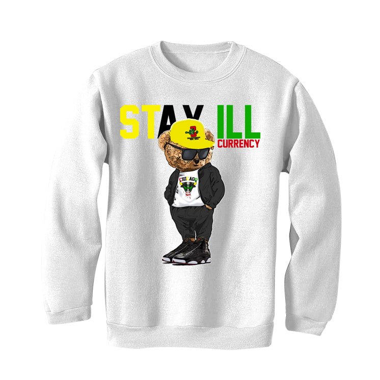 Jordan 13 Playoffs White T-Shirt (Stay ill Bear)