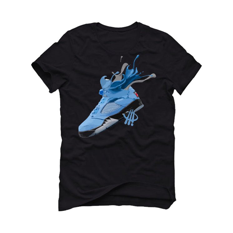 Air Jordan 5 “UNC” | illcurrency Black T-Shirt (SPLASH)
