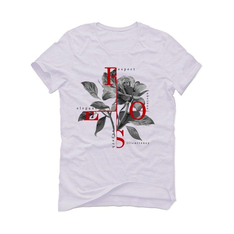 Air Jordan 12 “Twist” 2021 White T-Shirt (Roses) - illCurrency Sneaker Matching Apparel