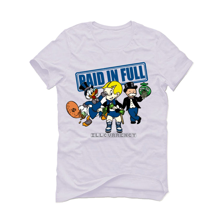 Air Jordan 1 High OG “True Blue” White T-Shirt (Paid in Full)