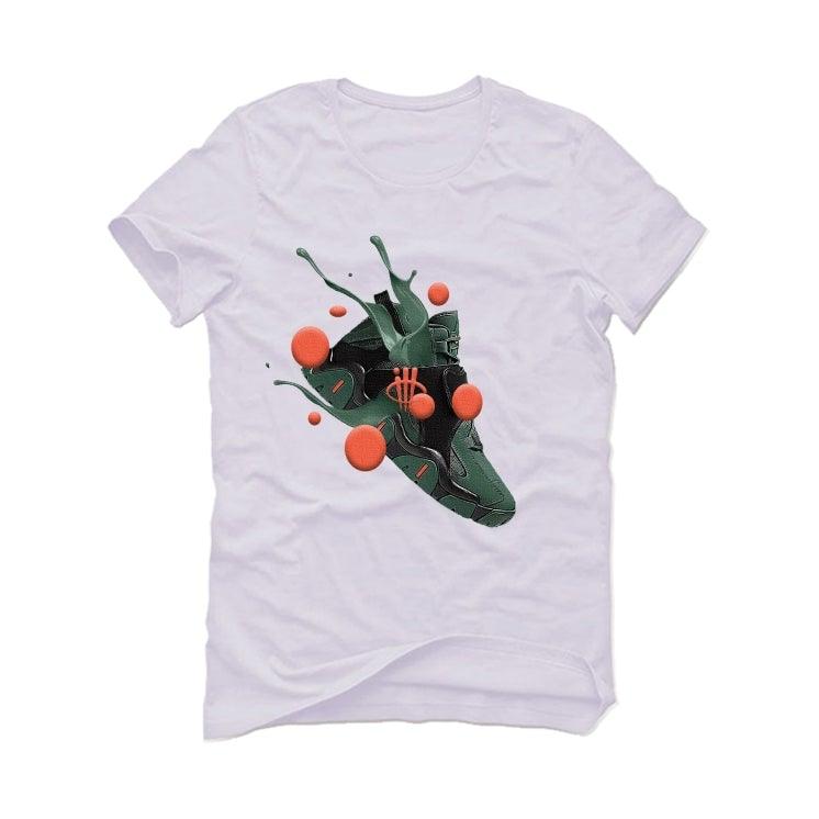 Nike Air Barrage Mid Orange Green White T-Shirt (SPLASH) - illCurrency Sneaker Matching Apparel