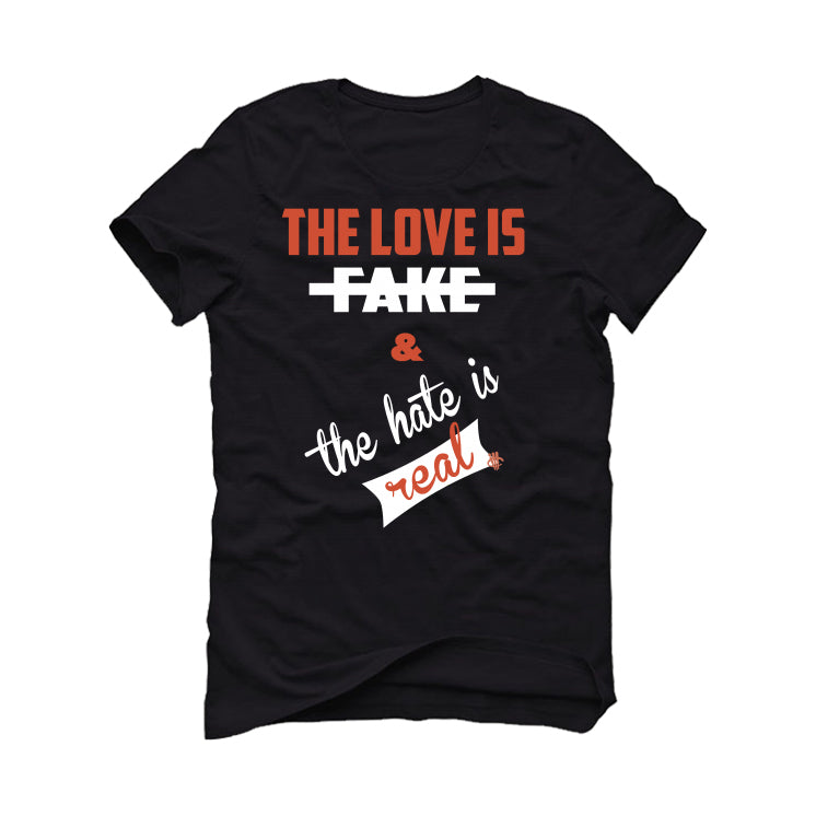 Concepts x Nike SB Dunk Low “Orange Lobster” Black T-Shirt (Love is Fake)