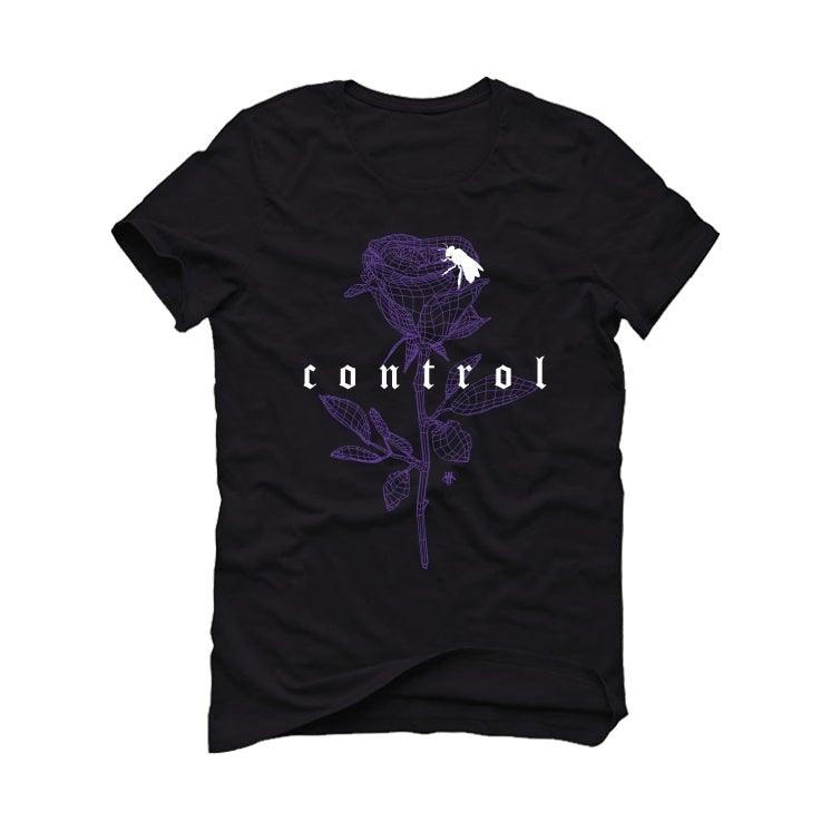 Air Jordan 1 Retro High OG “Court Purple” Black T-Shirt (Control) - illCurrency Sneaker Matching Apparel