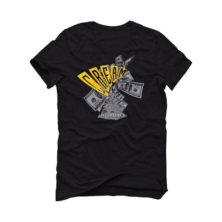 Air Jordan 4 “Lightning”2021 Black T-Shirt (C.R.E.A.M.) - illCurrency Sneaker Matching Apparel
