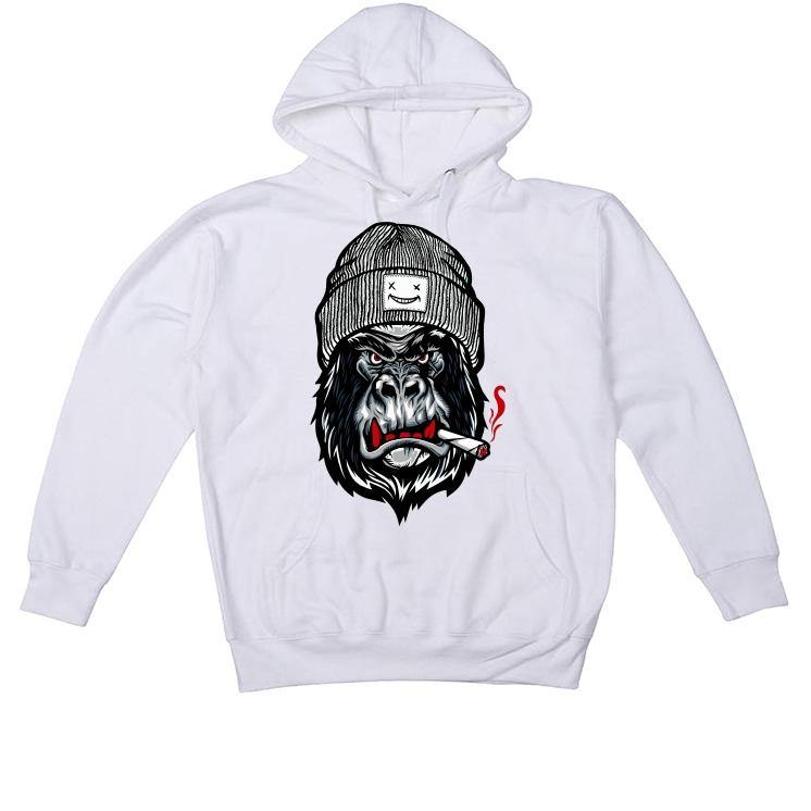 The Nike Air Foamposite Pro White/Black/Varsity Red White T-Shirt (G smoker) - illCurrency Sneaker Matching Apparel