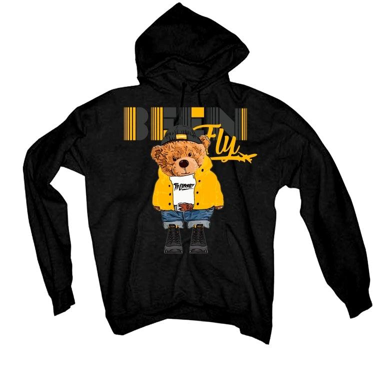 Air Jordan 9 “University Gold” 2021 Black T-Shirt (Been Fly Bear) - illCurrency Sneaker Matching Apparel