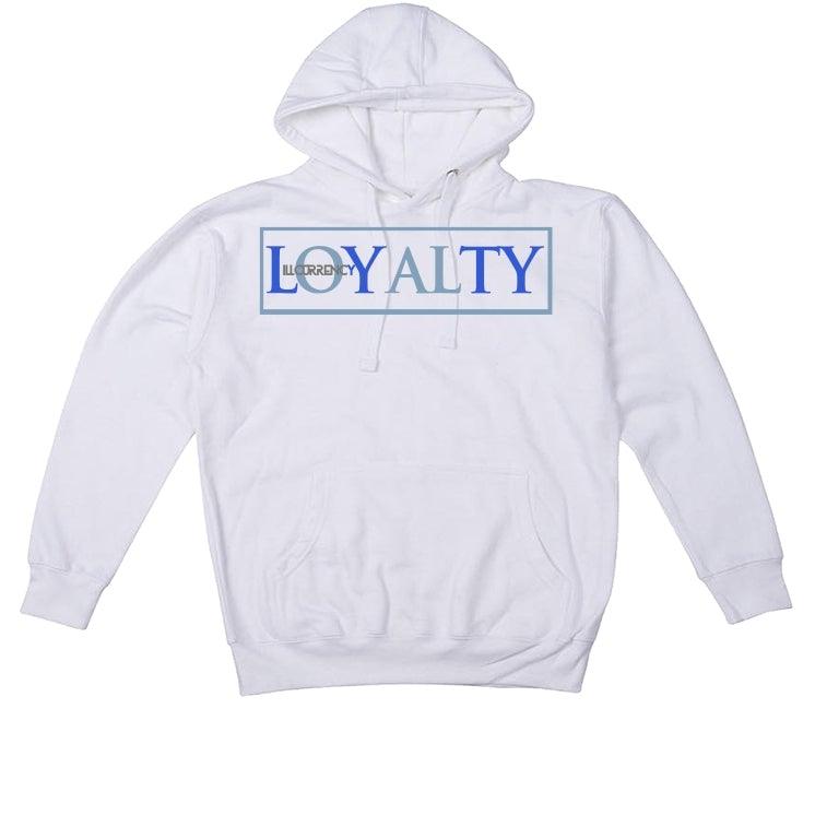 Air Jordan Retro 1 Retro High OG Hyper Royal White T-Shirt (Loyalty) - illCurrency Sneaker Matching Apparel